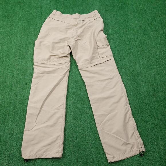 Eddie Bauer Pants Womens 8 Khaki Convertible Hiking Nylon Cargo Zip Off Travel - Picture 6 of 13